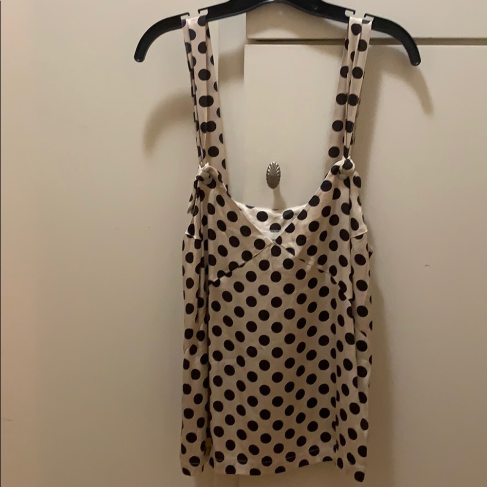 Silky polka dot camisole